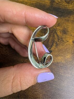 Sarah Coventry “Multiple Choice” Silver-tone Monogram C Brooch
